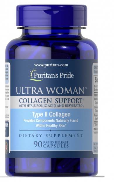 Ultra Woman™ Collagen Support 1000mg with Hyaluronic Acid 90 Capsules