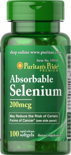 Absorbable Selenium 200 mcg 100 Softgels