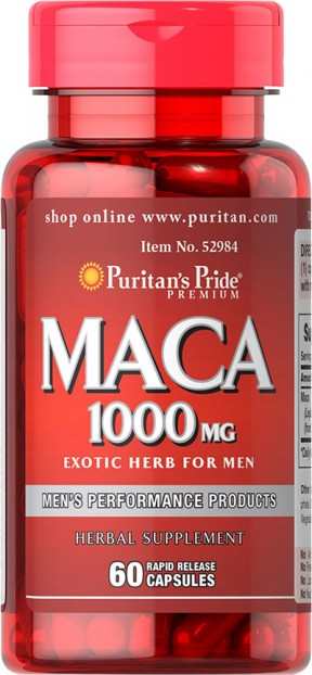 Maca 1000 mg Exotic Herb for Men 60 Capsules
