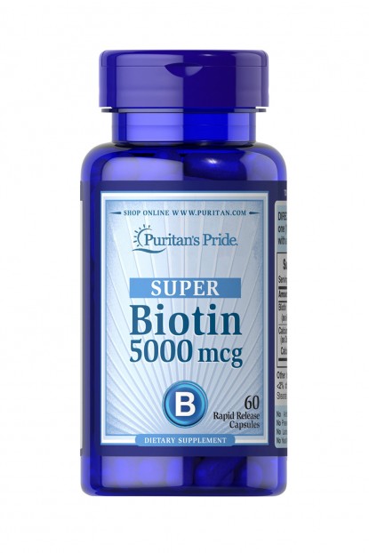 Biotin 5000 mcg 60 Capsules