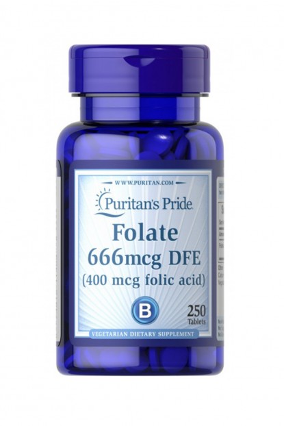 Folic Acid 400 mcg  250 Tablets