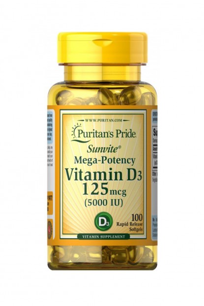 Vitamin D3 5000 IU 100 Softgels