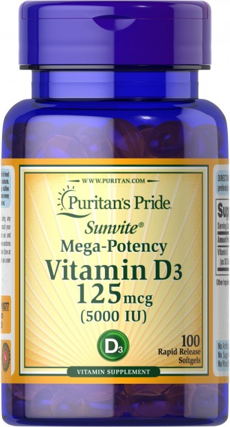 Vitamin D3 5000 IU 100 Softgels