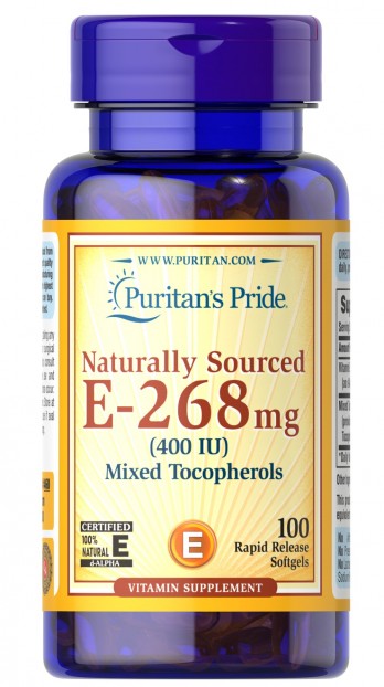 اشتري عبوه و احصل علي الثانيه مجانا Vitamin E-400 IU with Mixed Tocopherols 100 softgels