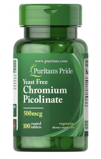 اشتري عبوه و احصل علي الثانيه مجانا Chromium Picolinate 500 mcg Yeast Free  100 Tablets